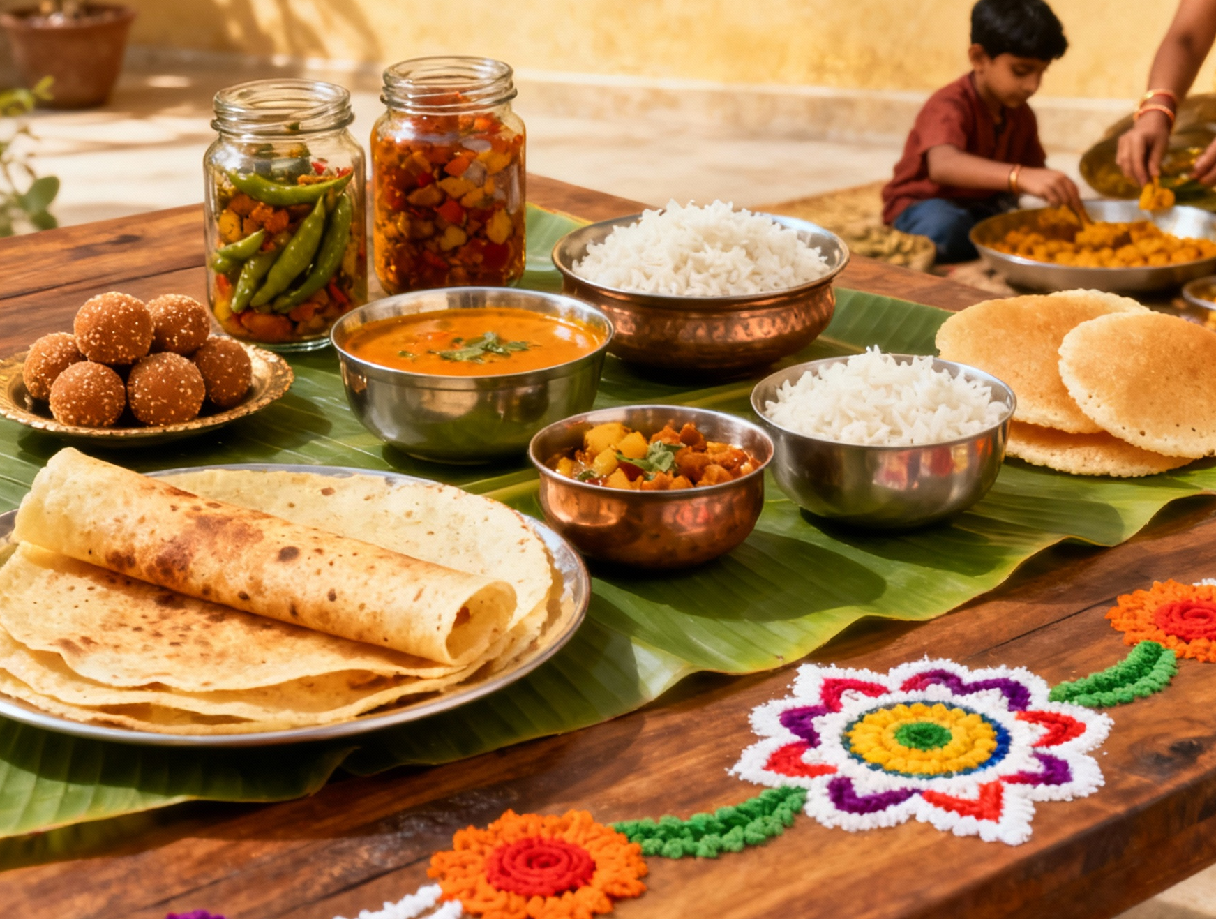 A traditional Andhra kitchen